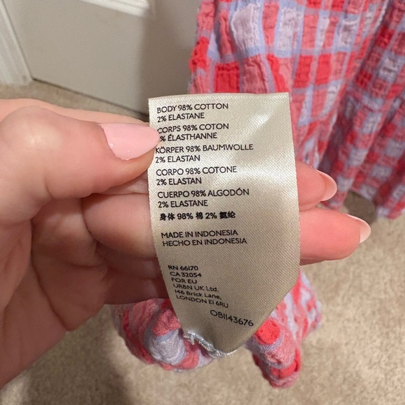 Pilcro by Anthropologie Plaid Sleeveless Babydoll Top Size Small - Picture 6 of 6